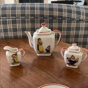 Disney Snow White Tea Set with Red and Yellow Details